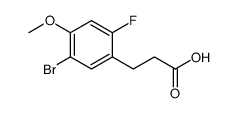 3-(5-Bromo-2-Fluoro-4-Methoxy-Phenyl)-Propionic Acid Structure