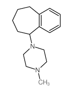 1-(2-bicyclo[5.4.0]undeca-7,9,11-trienyl)-4-methyl-piperazine结构式