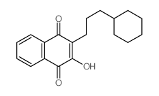 3-(3-cyclohexylpropyl)-4-hydroxy-naphthalene-1,2-dione Structure