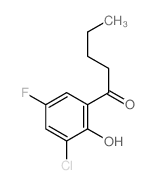1-Pentanone,1-(3-chloro-5-fluoro-2-hydroxyphenyl)-结构式