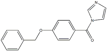 (4-(benzyloxy)phenyl)(1H-imidazol-1-yl)methanone结构式