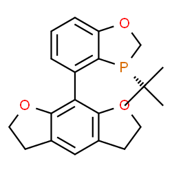 (R)-3-(叔丁基)-4-(2,3,5,6-四氢苯并[1,2-b：5,4-b'']二呋喃-8-基)-2,3-二氢苯并[d] [1,3]氧杂磷杂戊环结构式