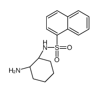 N-[(1R,2R)-2-aminocyclohexyl]naphthalene-1-sulfonamide结构式