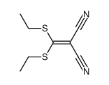 S,S'-Diethyldithiomethylenemalonodinitrile Structure