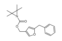 (5-benzylfuran-3-yl)methyl 2,2,3,3-tetramethylaziridine-1-carboxylate结构式