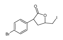 (3R,5R)-3-(4-bromophenyl)-5-(iodomethyl)oxolan-2-one结构式