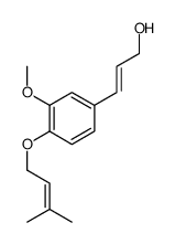 3-[3-methoxy-4-(3-methylbut-2-enoxy)phenyl]prop-2-en-1-ol结构式