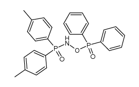 N-((diphenylphosphoryl)oxy)-P,P-di-p-tolylphosphinic amide Structure