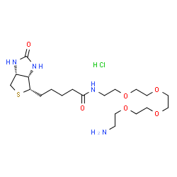 Biotin-dPEG-oxyamine. HCl结构式
