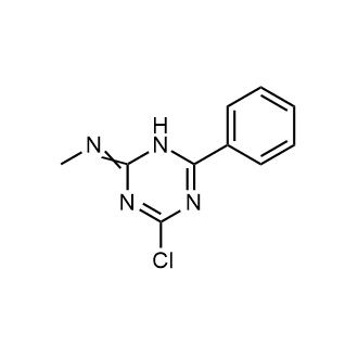 4-氯-N-甲基-6-苯基-1,3,5-三嗪-2-胺结构式