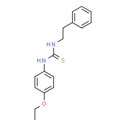 3-(4-ethoxyphenyl)-1-(2-phenylethyl)thiourea Structure