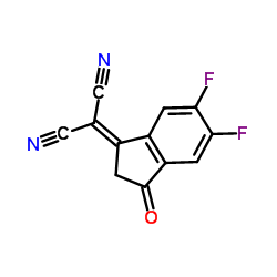 2-(5,6-difluoro-3-oxo-2,3-dihydro-1H-inden-1-ylidene)malononitrile Structure