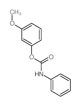Phenol, 3-methoxy-,1-(N-phenylcarbamate) structure