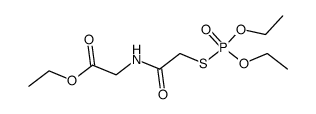[2-(Diethoxy-phosphorylsulfanyl)-acetylamino]-acetic acid ethyl ester Structure