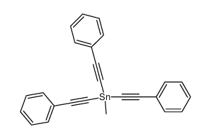 methyltris(phenylethynyl)tin Structure