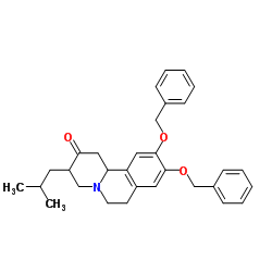9,10-Bis(benzyloxy)-3-isobutyl-1,3,4,6,7,11b-hexahydro-2H-pyrido[2,1-a]isoquinolin-2-one Structure