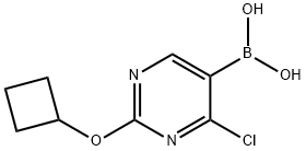 4-Chloro-2-(cyclobutoxy)pyrimidine-5-boronic acid结构式