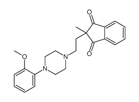 2-[2-[4-(2-methoxyphenyl)piperazin-1-yl]ethyl]-2-methylindene-1,3-dione结构式