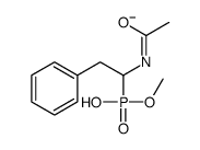 (1-acetamido-2-phenylethyl)-methoxyphosphinate结构式