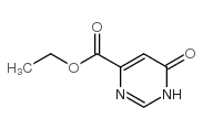1,6-Dihydro-6-oxo-4-pyriMidinecarboxylic acid ethyl ester Structure