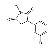 3-(3-bromophenyl)-1-ethylpyrrolidine-2,5-dione Structure