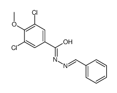 N-(benzylideneamino)-3,5-dichloro-4-methoxybenzamide结构式
