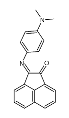2-(4-dimethylamino-phenylimino)-acenaphthen-1-one结构式