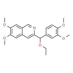 3-(α-Ethoxyveratryl)-6,7-dimethoxyisoquinoline结构式