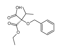(+)-isopropylbenzyloxymalonic acid monoethyl ester结构式