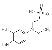 Ethanesulfonic acid,2-[(4-amino-3-methylphenyl)ethylamino]- Structure