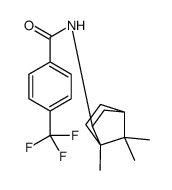 4-(trifluoromethyl)-N-(4,7,7-trimethyl-3-bicyclo[2.2.1]heptanyl)benzamide结构式