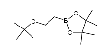 2-(2-tert-butoxyethyl)-4,4,5,5-tetramethyl-1,3,2-dioxaborolane结构式