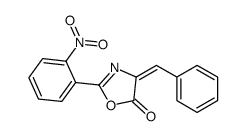 4-benzylidene-2-(2-nitrophenyl)-1,3-oxazol-5-one结构式