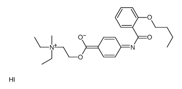 2-[4-[(2-butoxybenzoyl)amino]benzoyl]oxyethyl-diethyl-methylazanium,iodide Structure