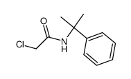 2-chloro-N-(α,α-dimethylbenzyl)acetamide结构式