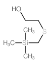 Ethanol,2-[[(trimethylsilyl)methyl]thio]-结构式