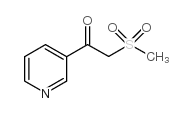 2-Methylsulfonyl-1-(pyridin-4-yl)ethanone结构式