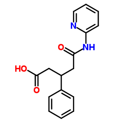5-Oxo-3-phenyl-5-(2-pyridinylamino)pentanoic acid Structure
