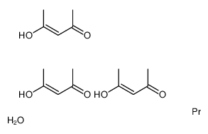 乙酰丙酮镨(III) 水合物结构式