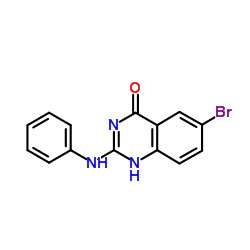 6-Bromo-2-(phenylamino)quinazolin-4(3H)-one结构式