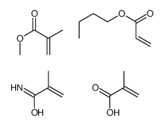 butyl prop-2-enoate,methyl 2-methylprop-2-enoate,2-methylprop-2-enamide,2-methylprop-2-enoic acid Structure