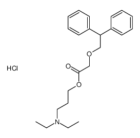 3-(diethylamino)propyl 2-(2,2-diphenylethoxy)acetate,hydrochloride Structure