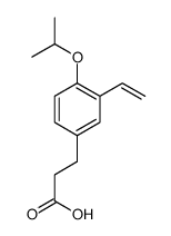 3-(3-ethenyl-4-propan-2-yloxyphenyl)propanoic acid Structure