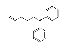 diphenyl(4-penten-1-yl)phosphine Structure