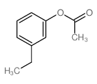 Phenol, 3-ethyl-,1-acetate结构式