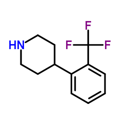 4-[2-(三氟甲基)苯基]哌啶结构式