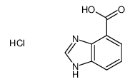 1H-benzoimidazole-4-carboxylic acid hydrochloride Structure