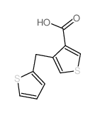 3-Thiophenecarboxylicacid, 4-(2-thienylmethyl)-结构式