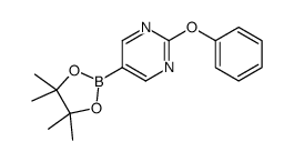 2-苯氧基-5-(4,4,5,5-四甲基-1,3,2-二噁硼烷-2-基)嘧啶结构式