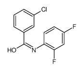 3-Chloro-N-(2,4-difluorophenyl)benzamide结构式